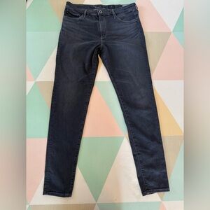 AG Adriano Goldschmied Farrah Skinny High Rise Dark Gray Jeans Size 32